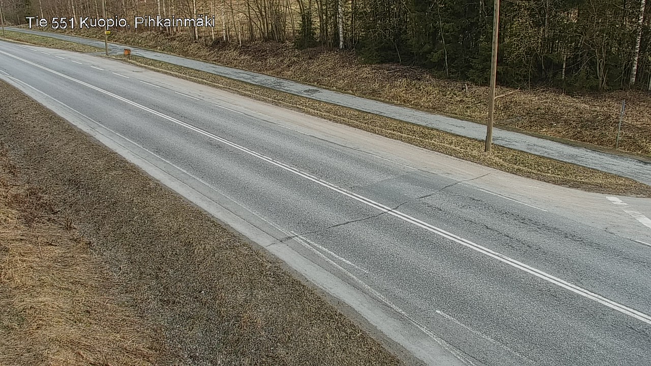 Weather Camera Image Väg 551 Kuopio, Pihkainmäki, Kuopio, Pohjois-Savo