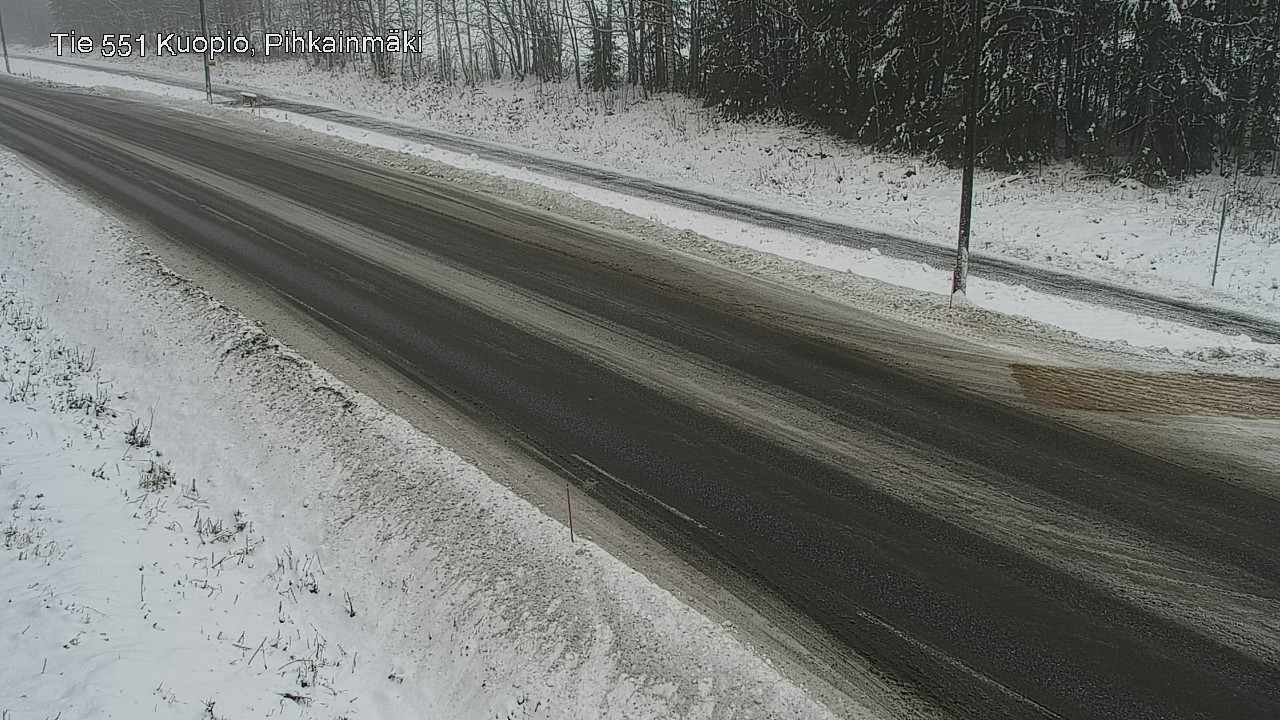 Weather Camera Image Road 551 Kuopio, Pihkainmäki, Kuopio, Pohjois-Savo