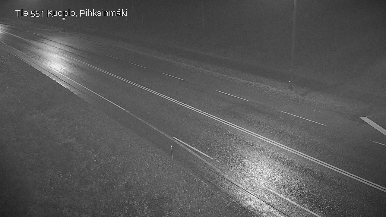 Weather Camera Image Road 551 Kuopio, Pihkainmäki, Kuopio, Pohjois-Savo