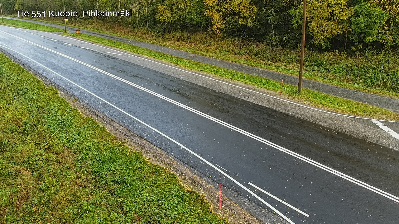 Weather Camera Image Road 551 Kuopio, Pihkainmäki, Kuopio, Pohjois-Savo