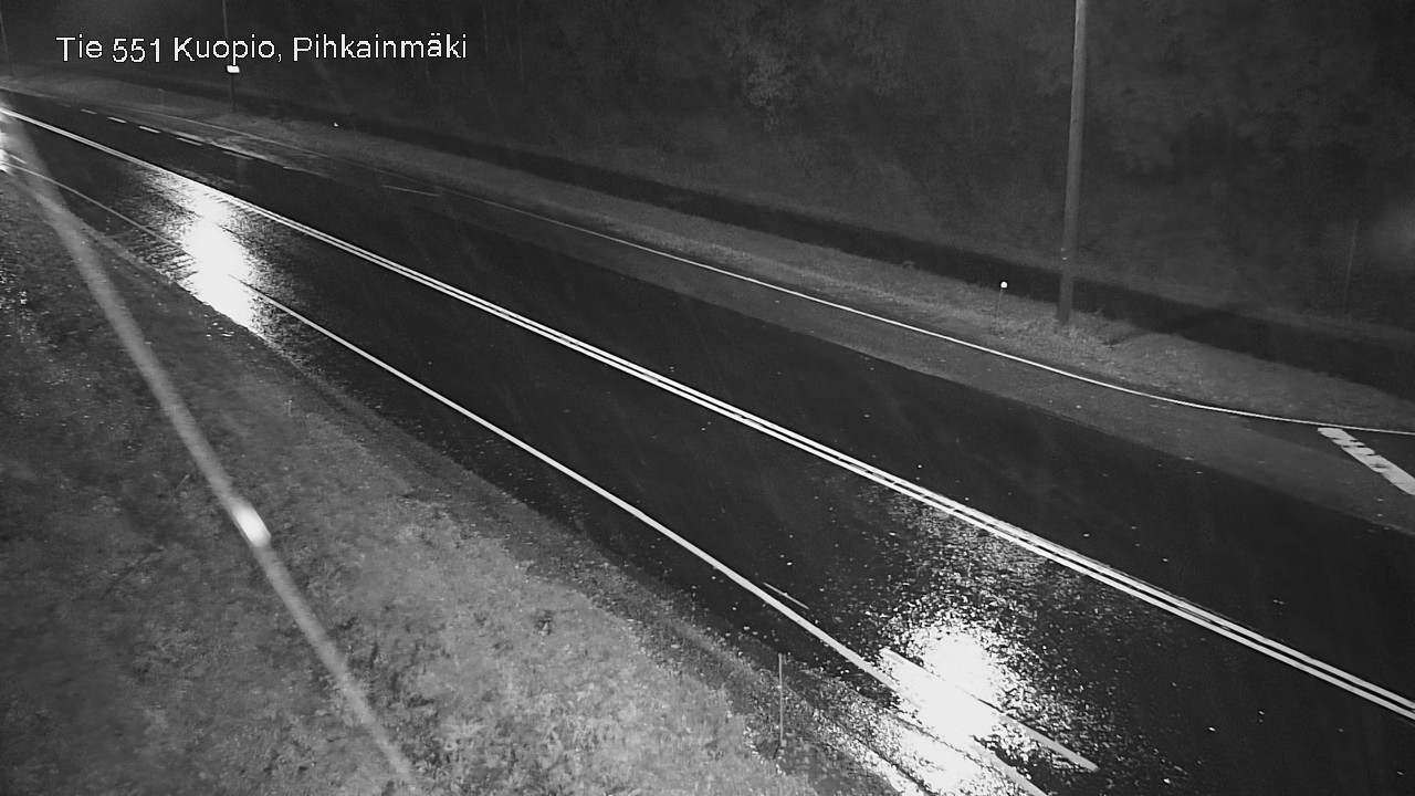 Weather Camera Image Road 551 Kuopio, Pihkainmäki, Kuopio, Pohjois-Savo