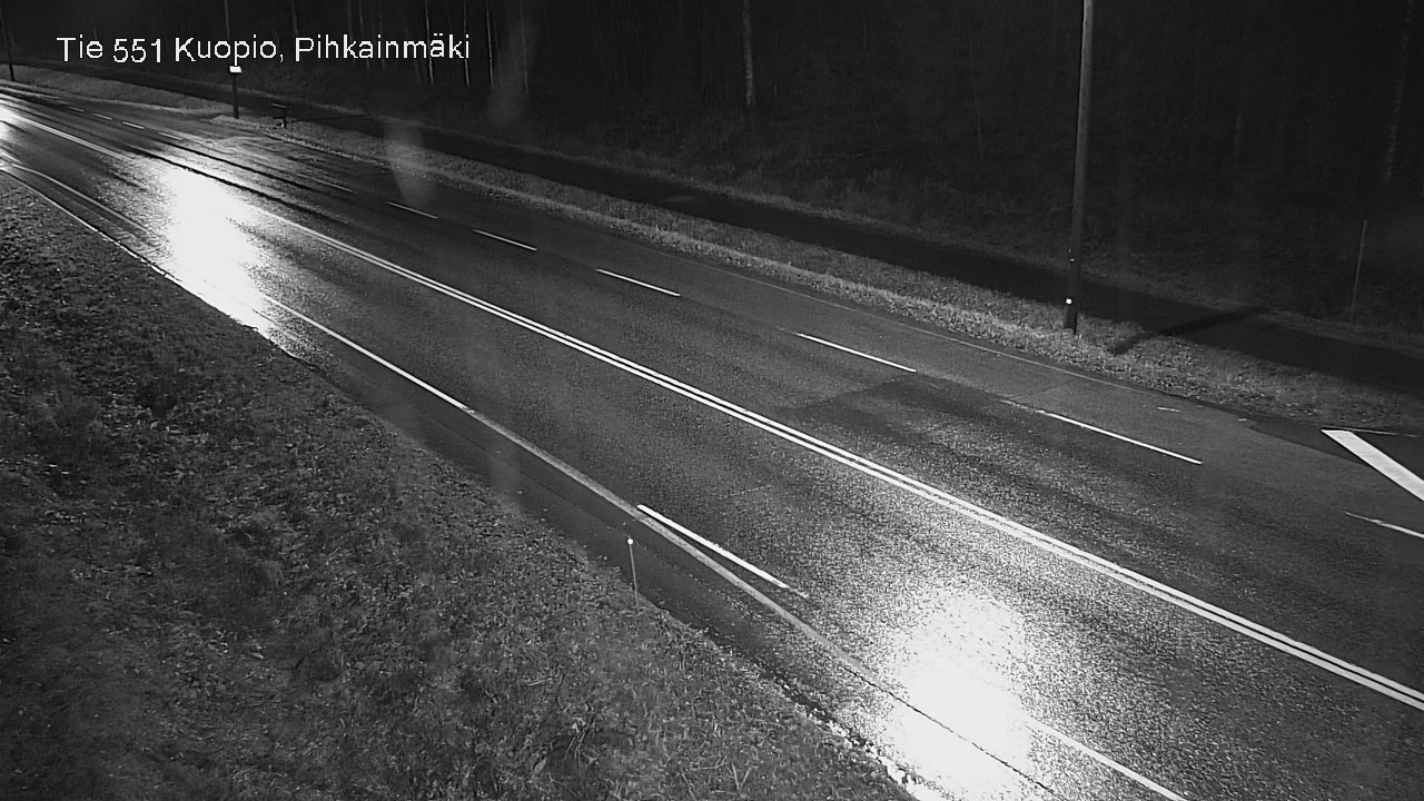 Weather Camera Image Väg 551 Kuopio, Pihkainmäki, Kuopio, Pohjois-Savo