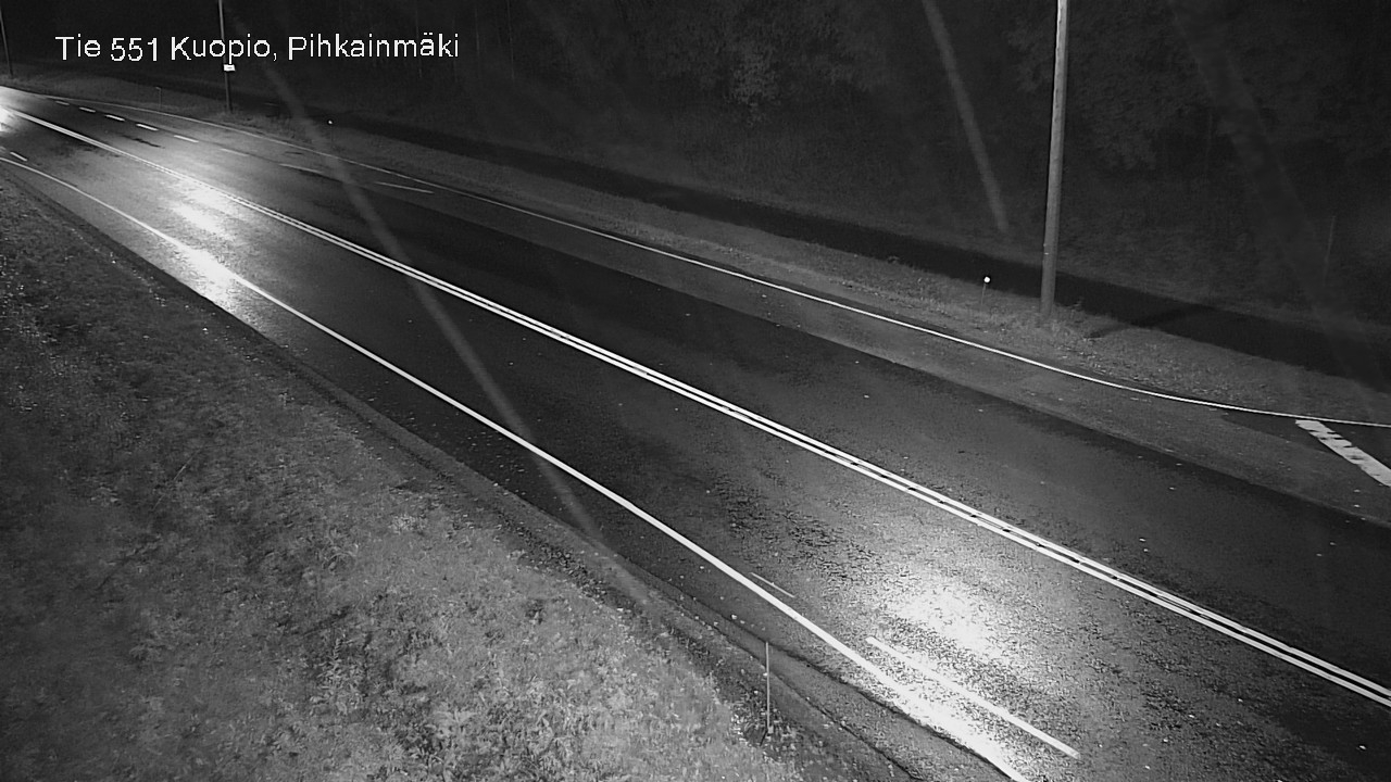 Weather Camera Image Road 551 Kuopio, Pihkainmäki, Kuopio, Pohjois-Savo