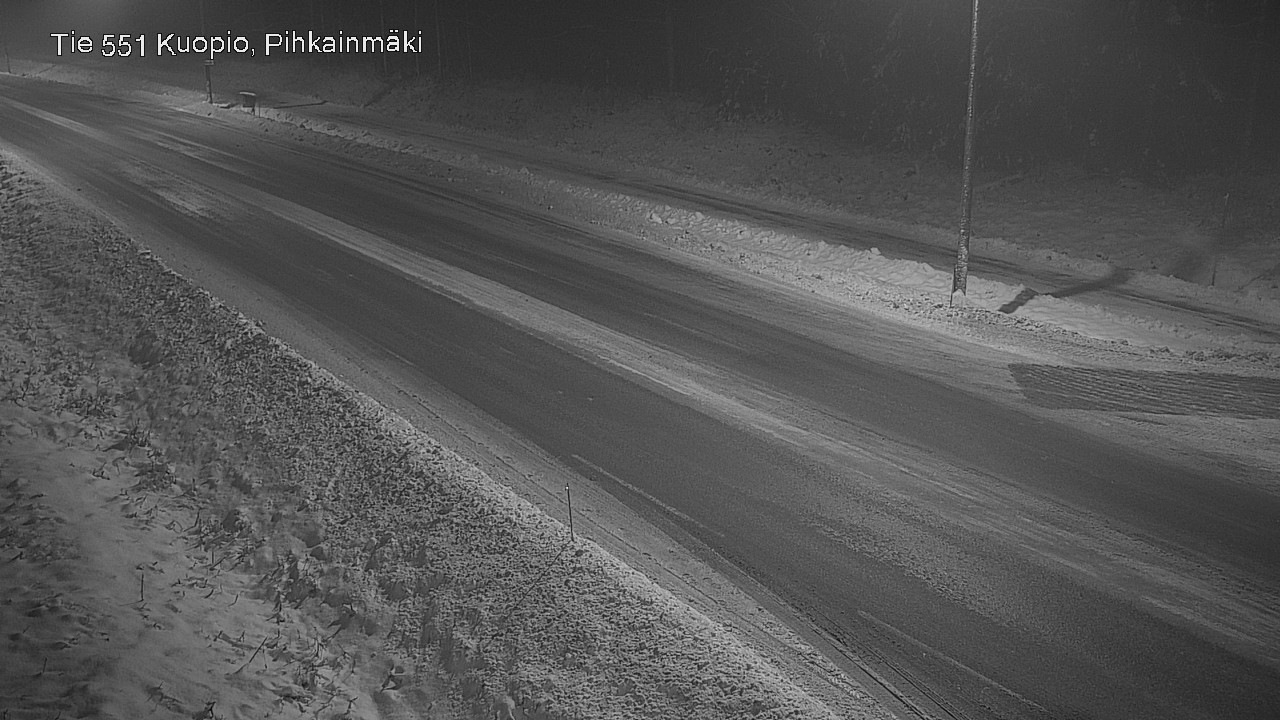 Weather Camera Image Road 551 Kuopio, Pihkainmäki, Kuopio, Pohjois-Savo