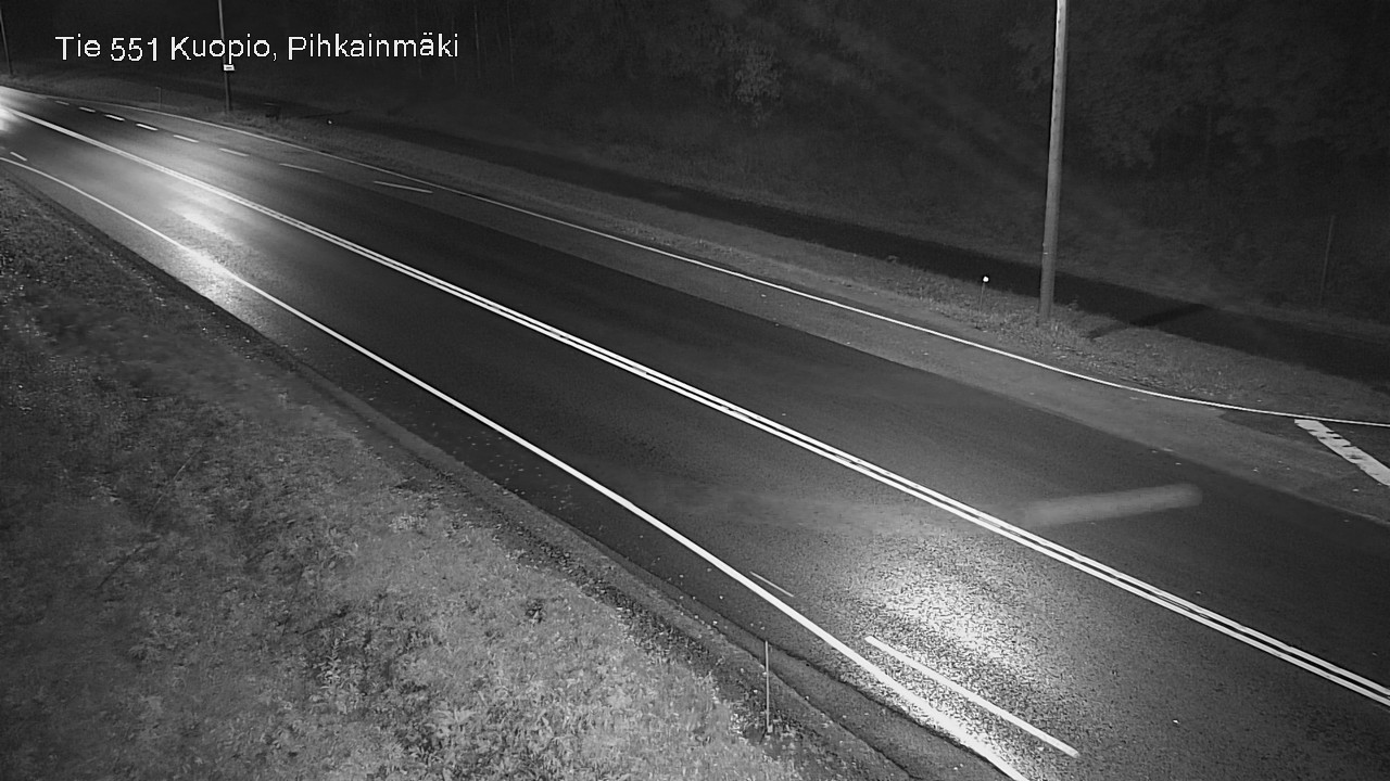 Weather Camera Image Road 551 Kuopio, Pihkainmäki, Kuopio, Pohjois-Savo