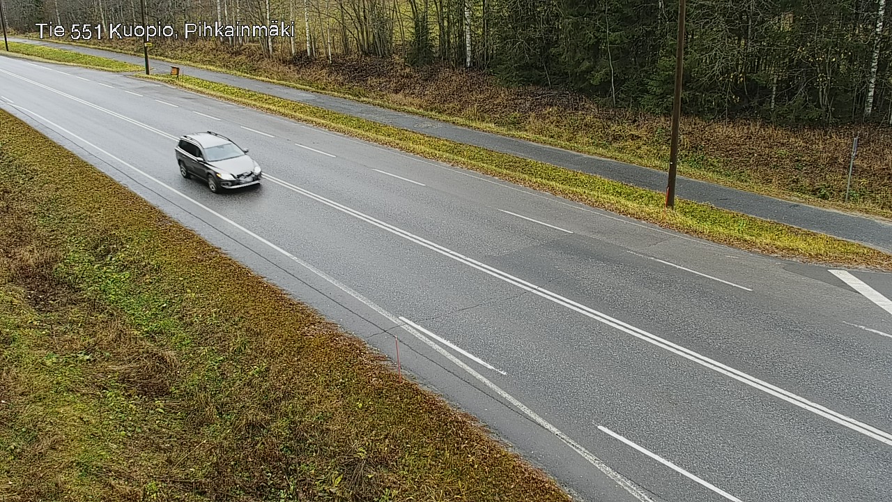 Weather Camera Image Väg 551 Kuopio, Pihkainmäki, Kuopio, Pohjois-Savo