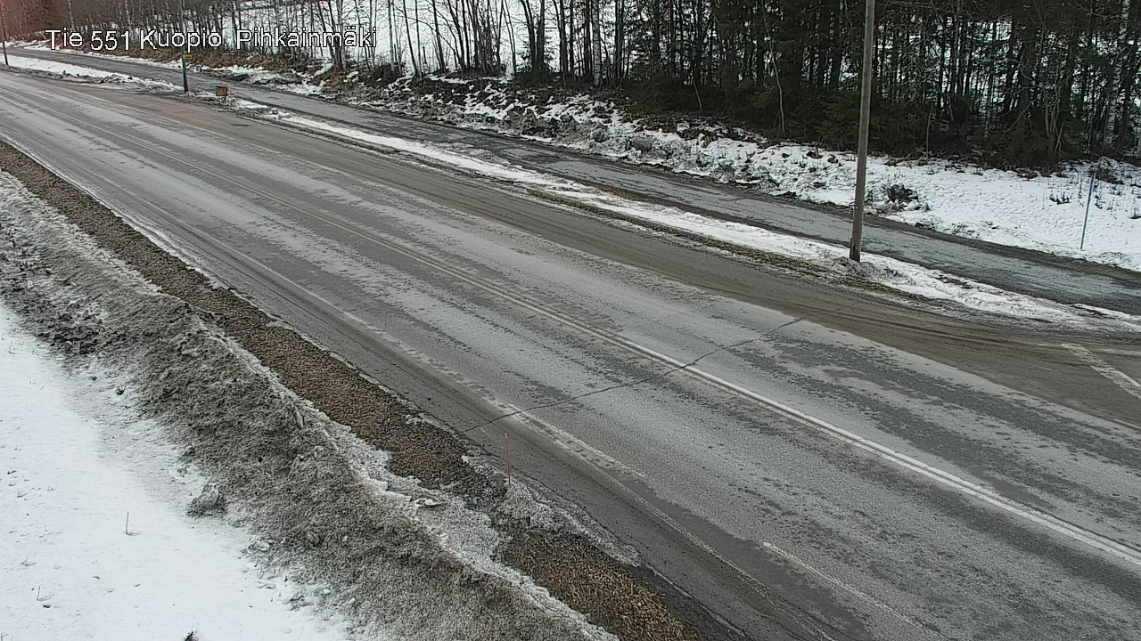 Weather Camera Image Road 551 Kuopio, Pihkainmäki, Kuopio, Pohjois-Savo