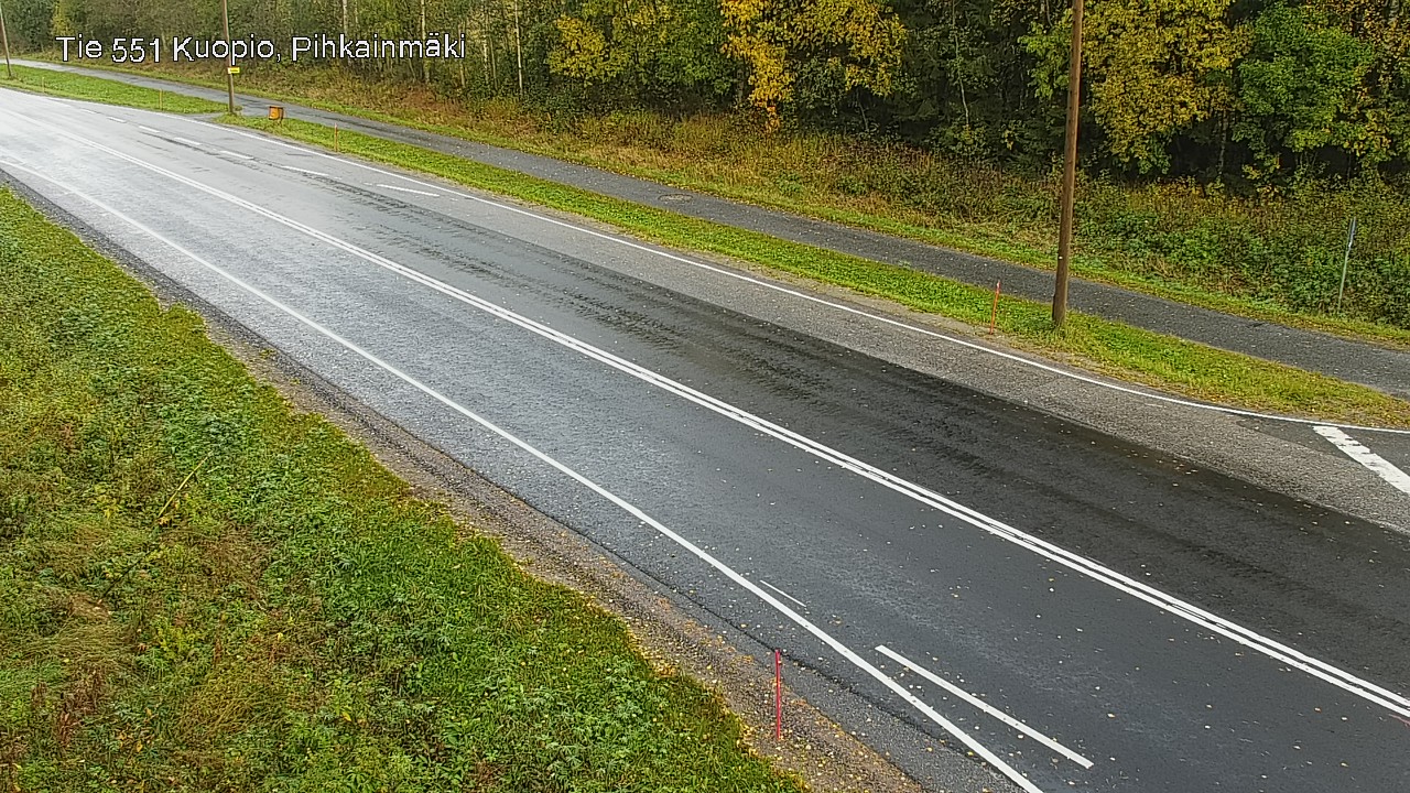 Weather Camera Image Road 551 Kuopio, Pihkainmäki, Kuopio, Pohjois-Savo