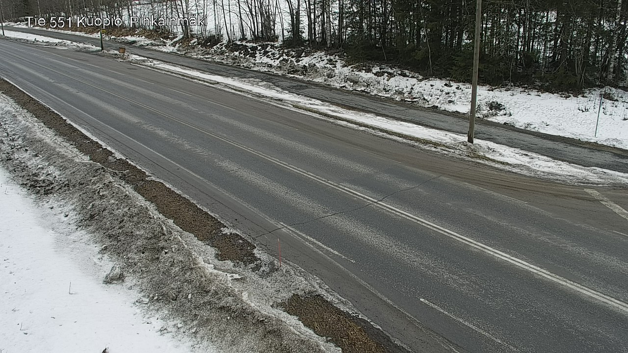 Weather Camera Image Väg 551 Kuopio, Pihkainmäki, Kuopio, Pohjois-Savo