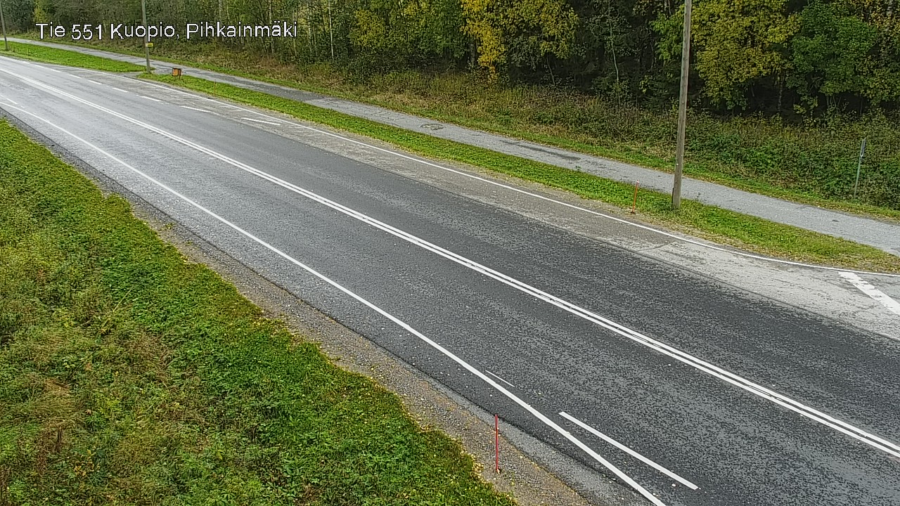 Weather Camera Image Road 551 Kuopio, Pihkainmäki, Kuopio, Pohjois-Savo