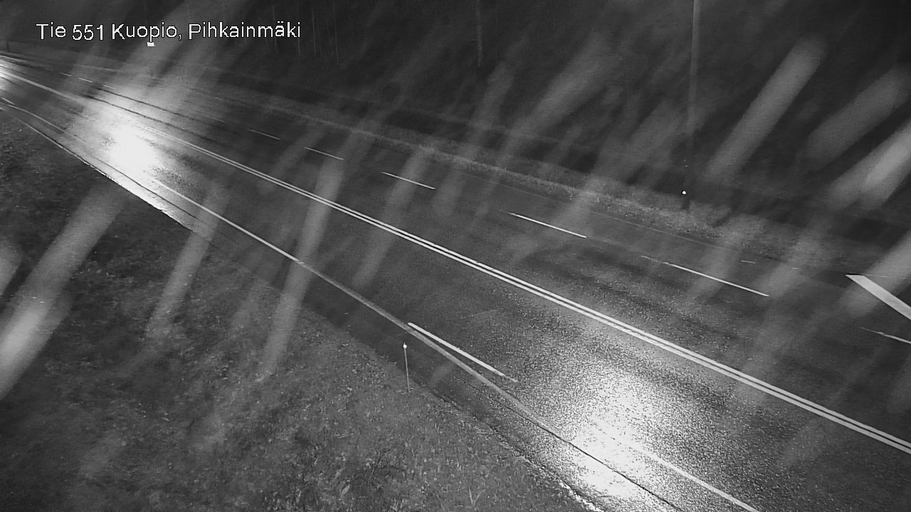 Weather Camera Image Road 551 Kuopio, Pihkainmäki, Kuopio, Pohjois-Savo
