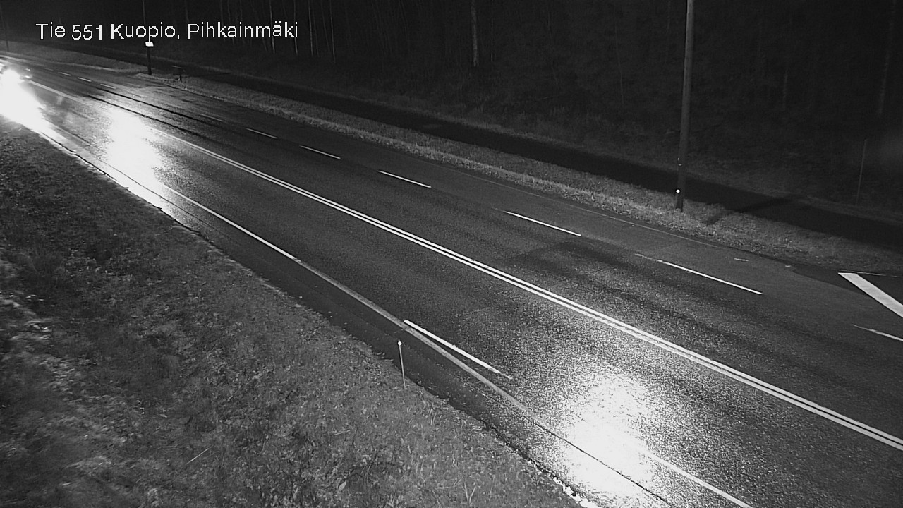 Weather Camera Image Väg 551 Kuopio, Pihkainmäki, Kuopio, Pohjois-Savo