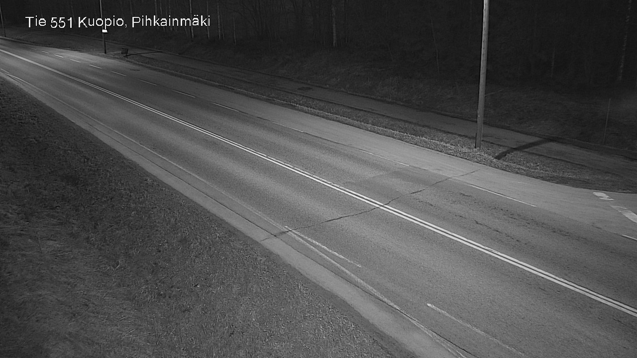 Weather Camera Image Road 551 Kuopio, Pihkainmäki, Kuopio, Pohjois-Savo