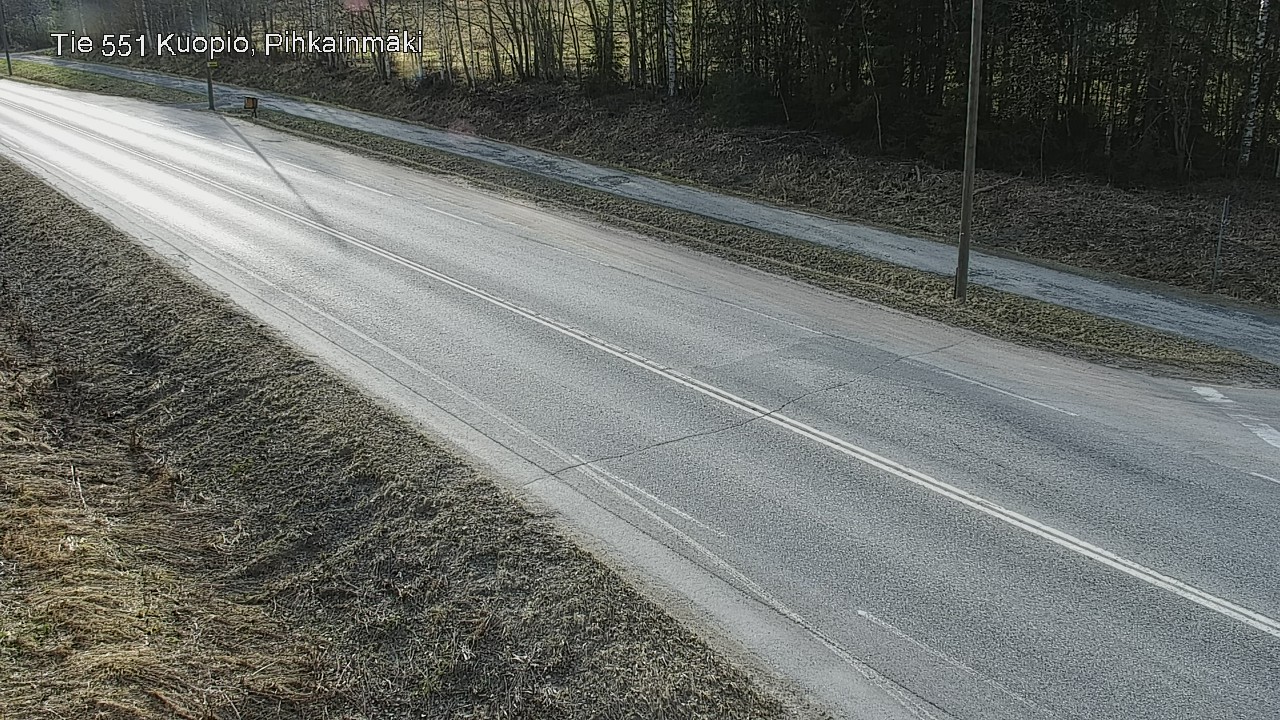 Weather Camera Image Road 551 Kuopio, Pihkainmäki, Kuopio, Pohjois-Savo