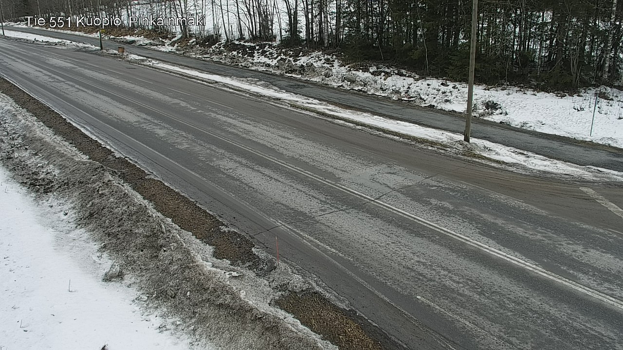 Weather Camera Image Väg 551 Kuopio, Pihkainmäki, Kuopio, Pohjois-Savo