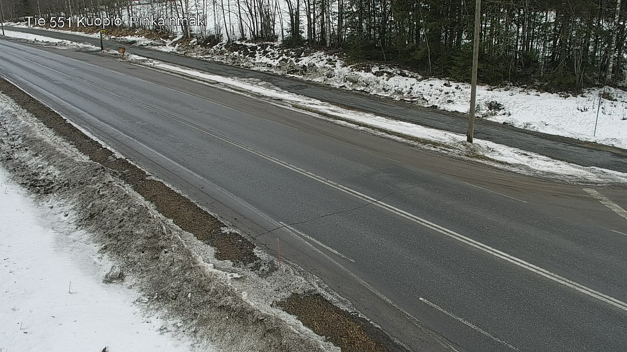 Weather Camera Image Väg 551 Kuopio, Pihkainmäki, Kuopio, Pohjois-Savo