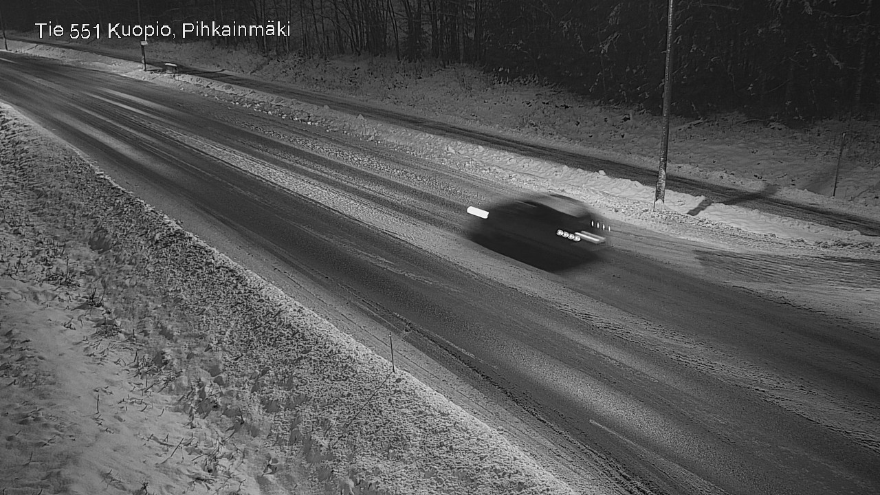 Weather Camera Image Road 551 Kuopio, Pihkainmäki, Kuopio, Pohjois-Savo