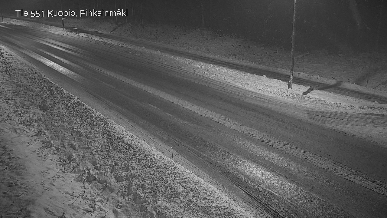 Weather Camera Image Road 551 Kuopio, Pihkainmäki, Kuopio, Pohjois-Savo