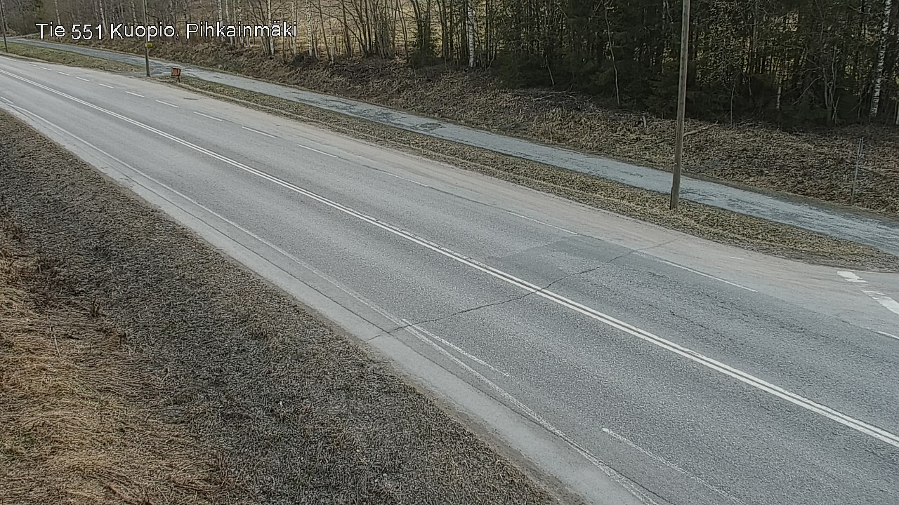 Weather Camera Image Road 551 Kuopio, Pihkainmäki, Kuopio, Pohjois-Savo