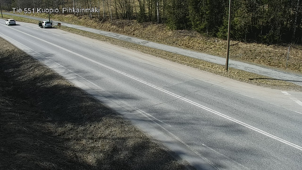 Weather Camera Image Road 551 Kuopio, Pihkainmäki, Kuopio, Pohjois-Savo