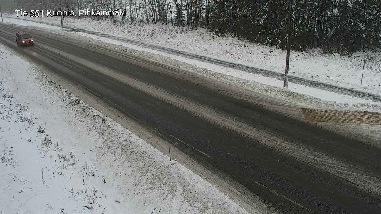 Weather Camera Image Road 551 Kuopio, Pihkainmäki, Kuopio, Pohjois-Savo