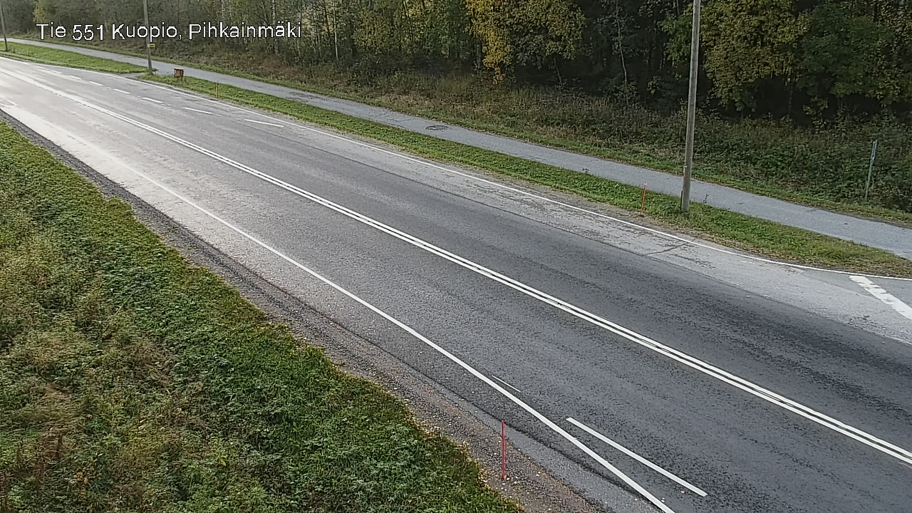 Weather Camera Image Road 551 Kuopio, Pihkainmäki, Kuopio, Pohjois-Savo