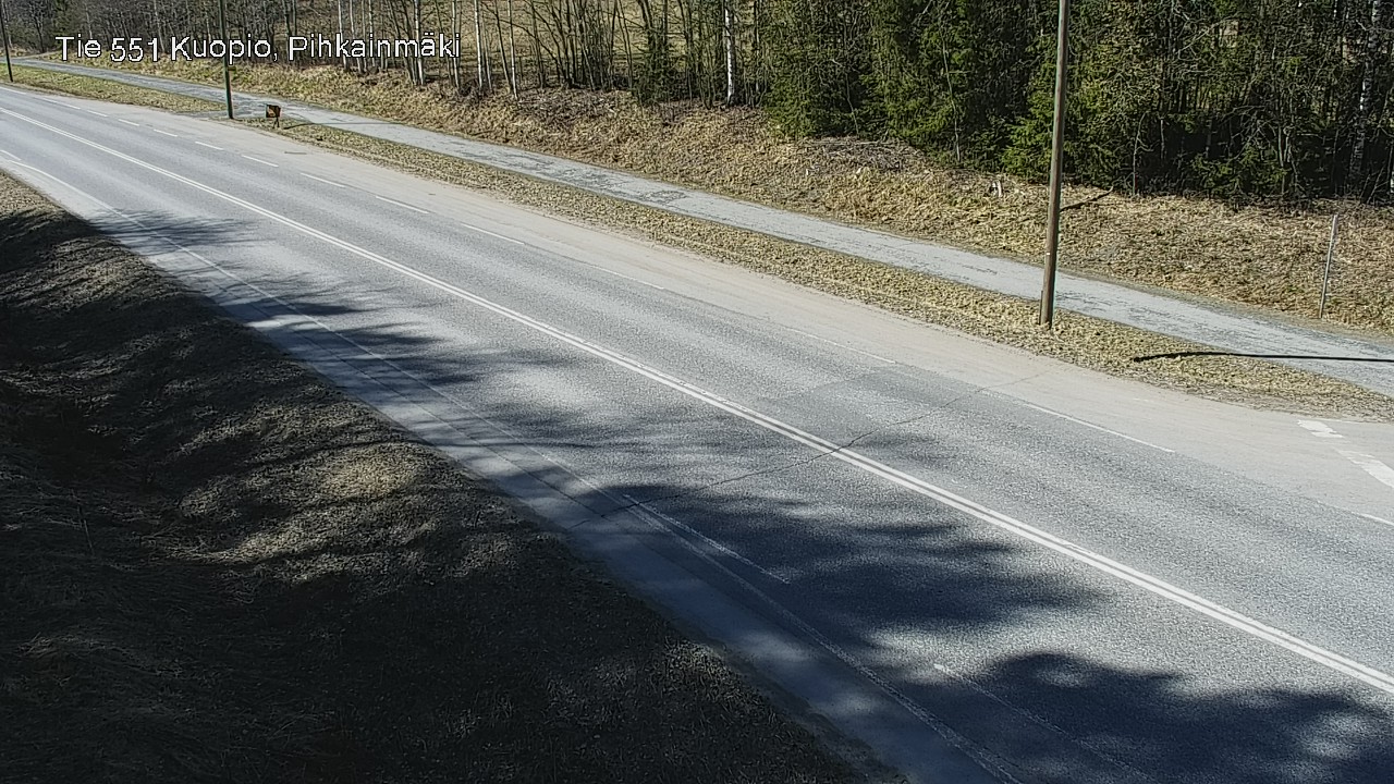Weather Camera Image Road 551 Kuopio, Pihkainmäki, Kuopio, Pohjois-Savo