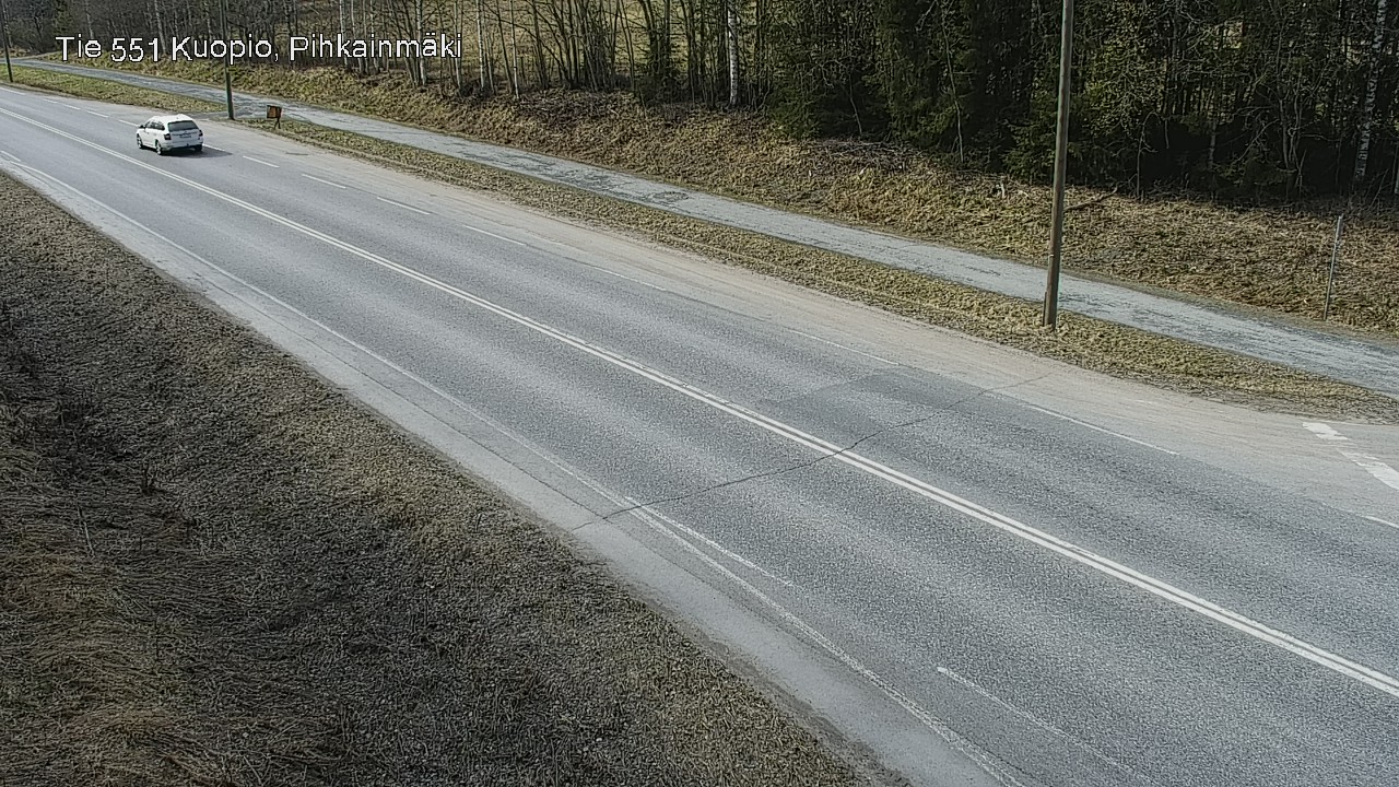 Weather Camera Image Road 551 Kuopio, Pihkainmäki, Kuopio, Pohjois-Savo