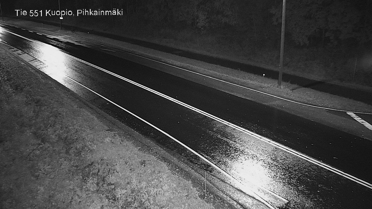 Weather Camera Image Road 551 Kuopio, Pihkainmäki, Kuopio, Pohjois-Savo
