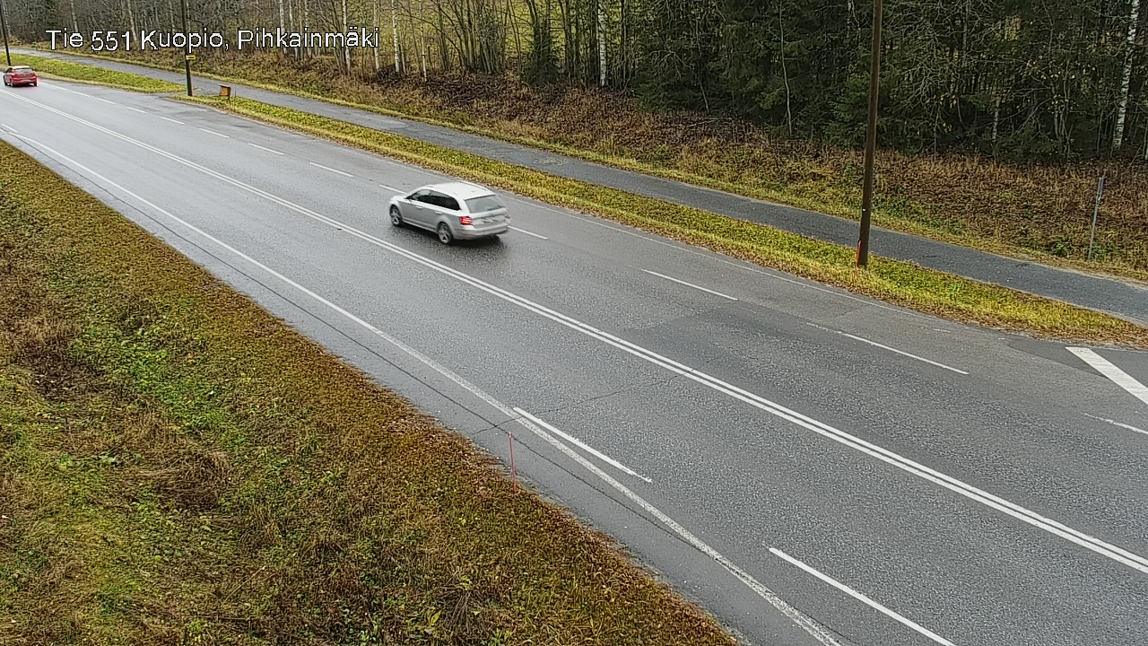 Weather Camera Image Väg 551 Kuopio, Pihkainmäki, Kuopio, Pohjois-Savo