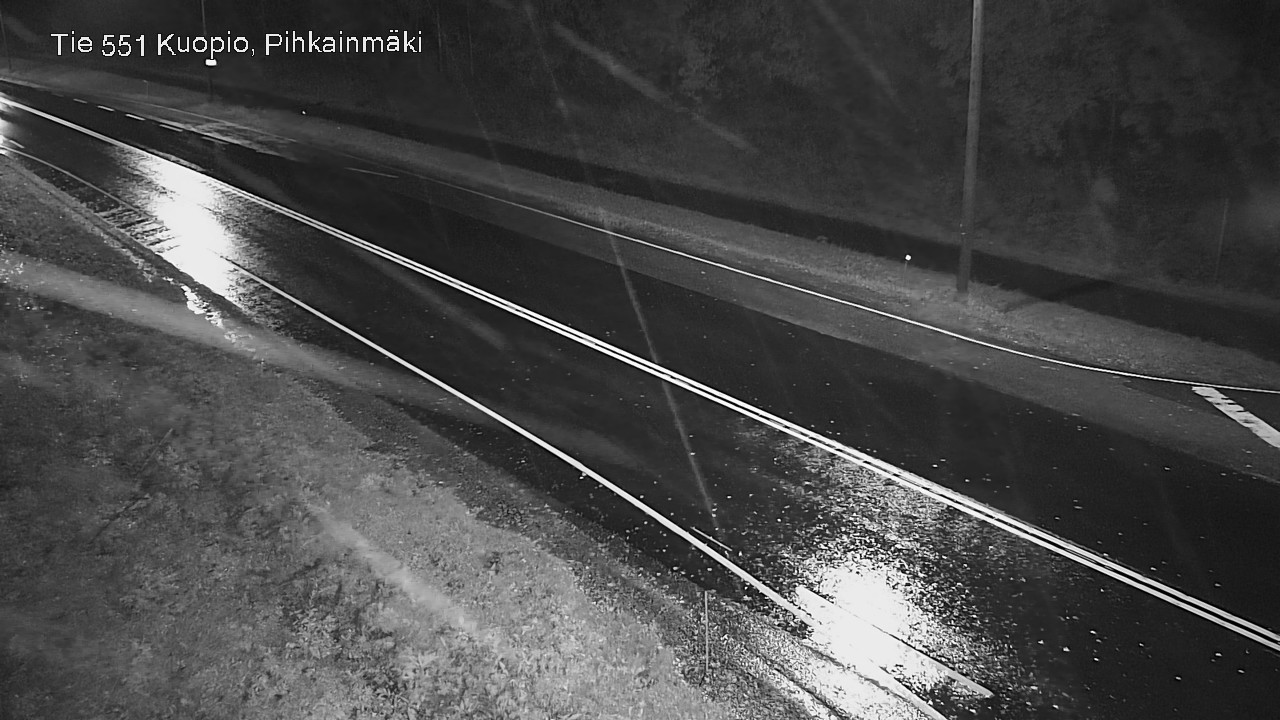 Weather Camera Image Road 551 Kuopio, Pihkainmäki, Kuopio, Pohjois-Savo