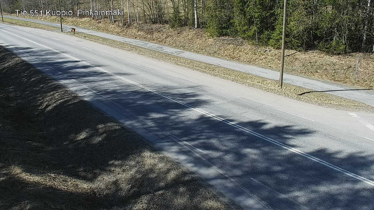 Weather Camera Image Road 551 Kuopio, Pihkainmäki, Kuopio, Pohjois-Savo