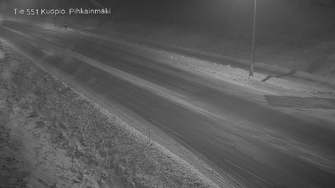 Weather Camera Image Road 551 Kuopio, Pihkainmäki, Kuopio, Pohjois-Savo