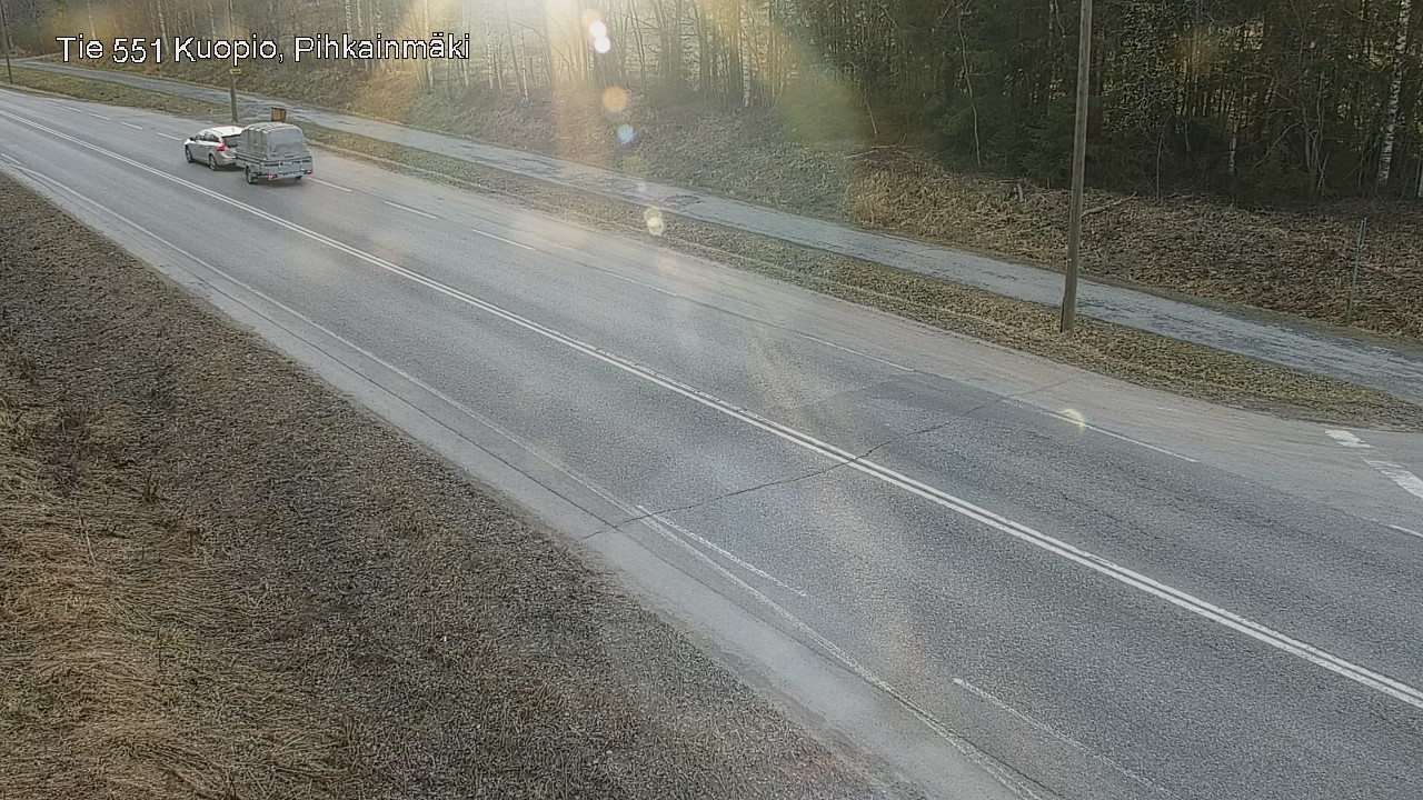 Weather Camera Image Road 551 Kuopio, Pihkainmäki, Kuopio, Pohjois-Savo