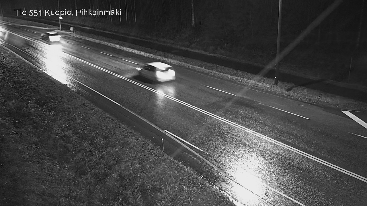 Weather Camera Image Väg 551 Kuopio, Pihkainmäki, Kuopio, Pohjois-Savo