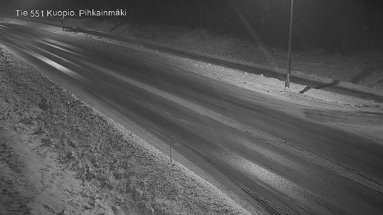 Weather Camera Image Road 551 Kuopio, Pihkainmäki, Kuopio, Pohjois-Savo