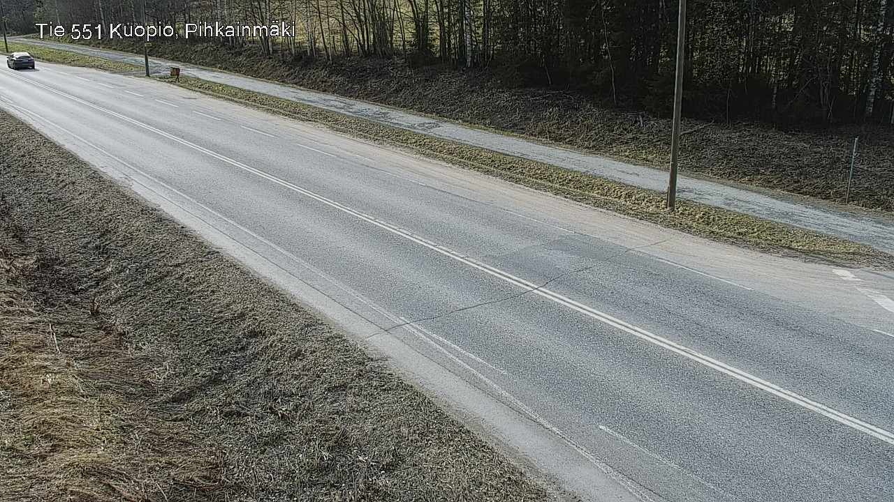Weather Camera Image Road 551 Kuopio, Pihkainmäki, Kuopio, Pohjois-Savo