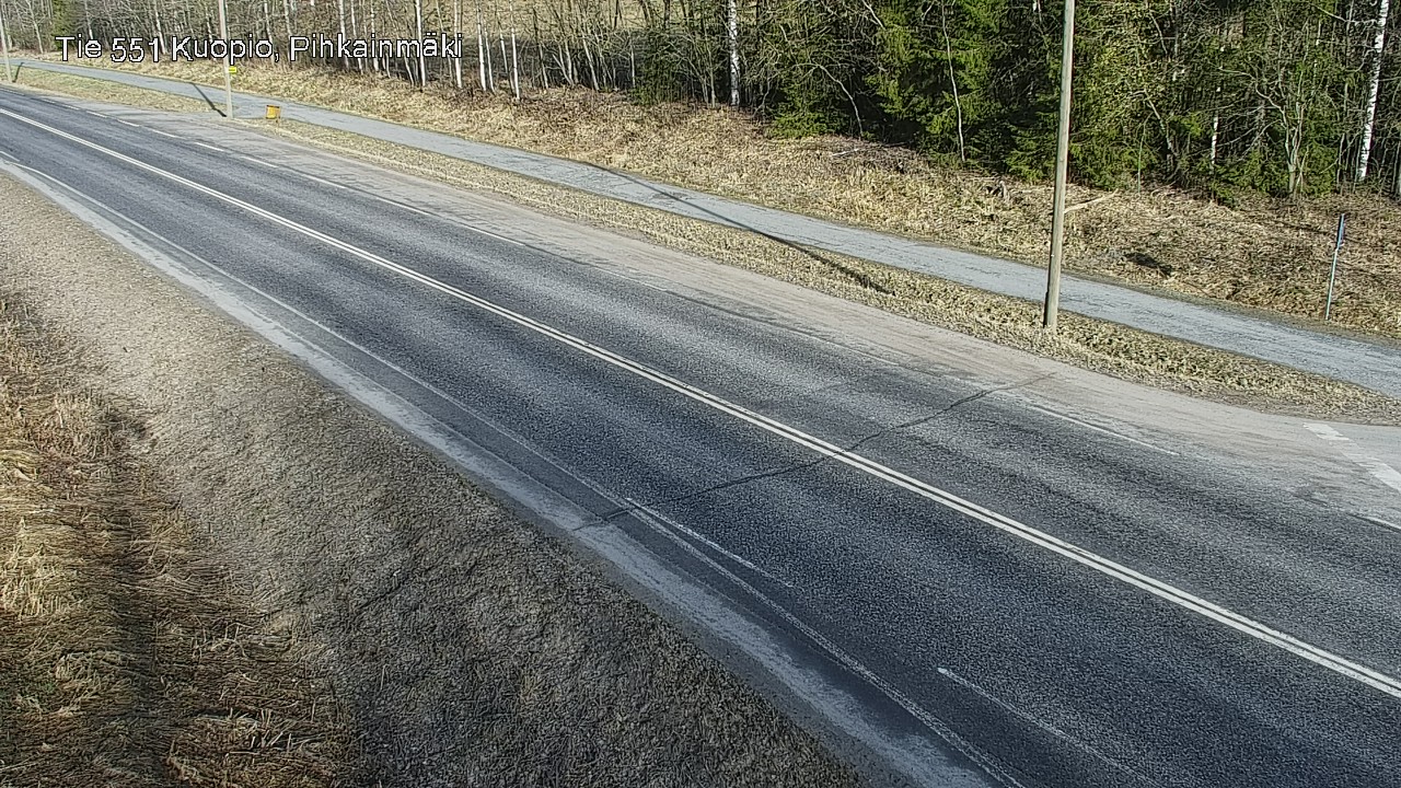 Weather Camera Image Road 551 Kuopio, Pihkainmäki, Kuopio, Pohjois-Savo