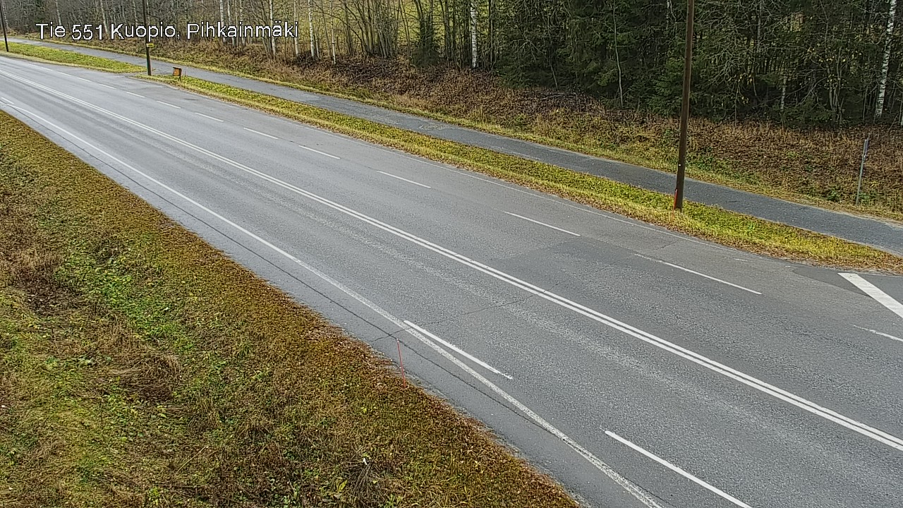 Weather Camera Image Väg 551 Kuopio, Pihkainmäki, Kuopio, Pohjois-Savo