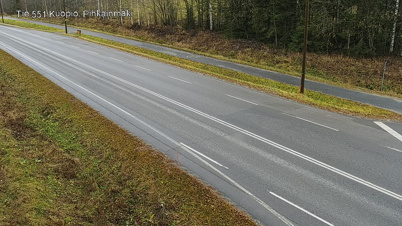 Weather Camera Image Väg 551 Kuopio, Pihkainmäki, Kuopio, Pohjois-Savo