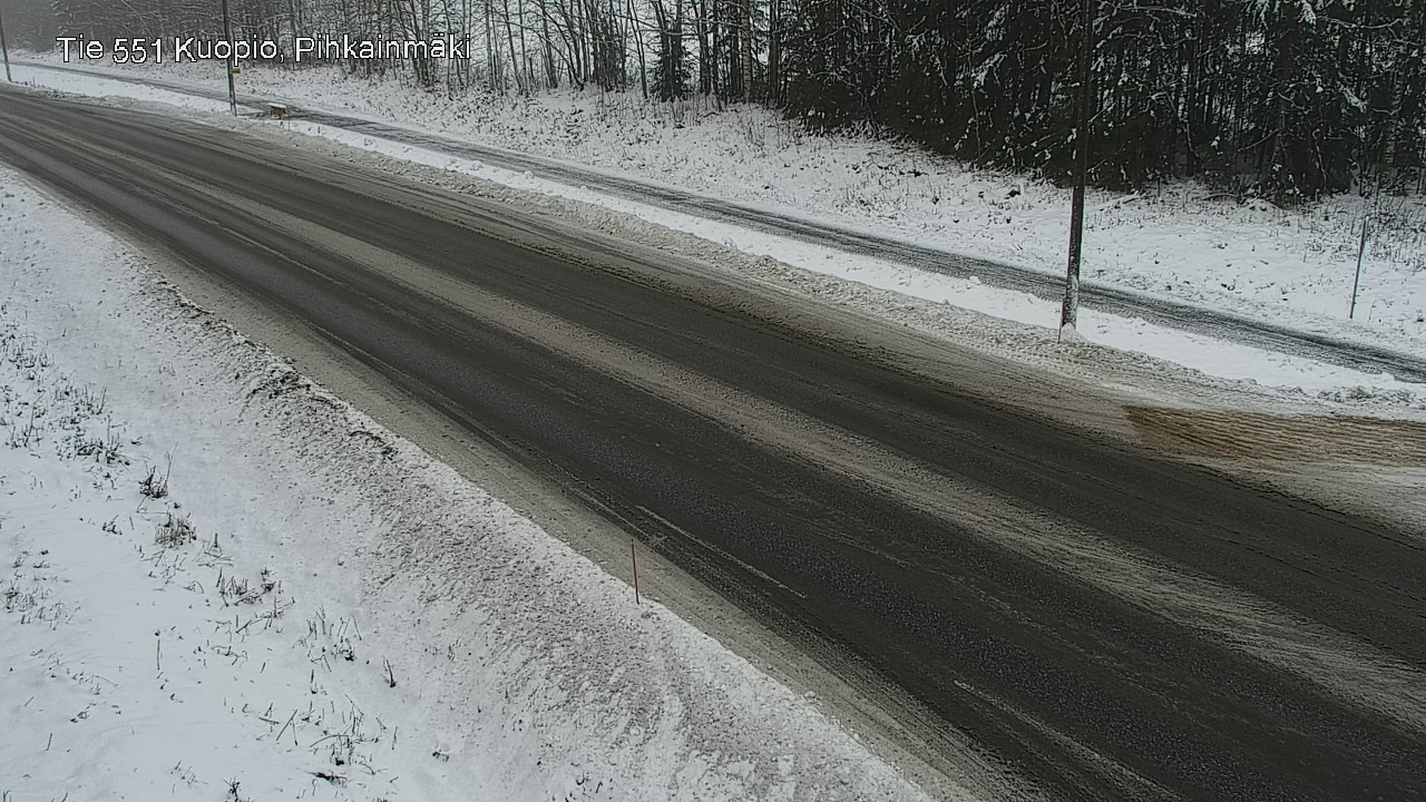 Weather Camera Image Road 551 Kuopio, Pihkainmäki, Kuopio, Pohjois-Savo