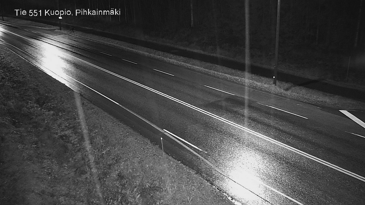 Weather Camera Image Väg 551 Kuopio, Pihkainmäki, Kuopio, Pohjois-Savo