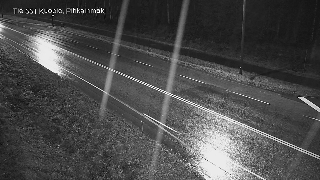 Weather Camera Image Väg 551 Kuopio, Pihkainmäki, Kuopio, Pohjois-Savo
