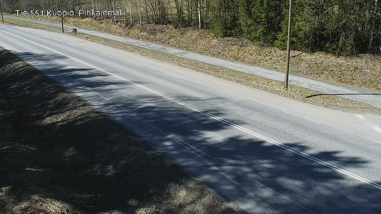 Weather Camera Image Road 551 Kuopio, Pihkainmäki, Kuopio, Pohjois-Savo