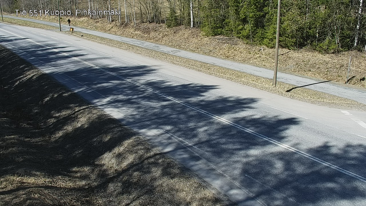 Weather Camera Image Road 551 Kuopio, Pihkainmäki, Kuopio, Pohjois-Savo