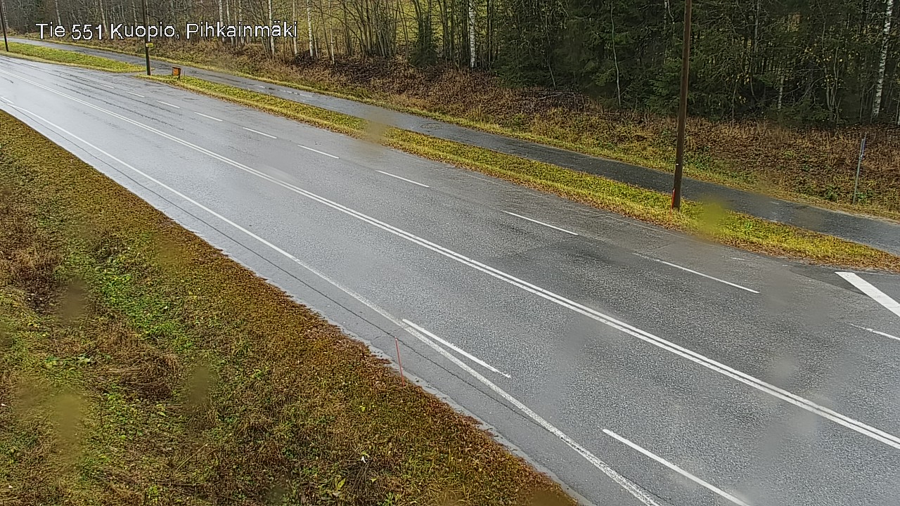 Weather Camera Image Väg 551 Kuopio, Pihkainmäki, Kuopio, Pohjois-Savo