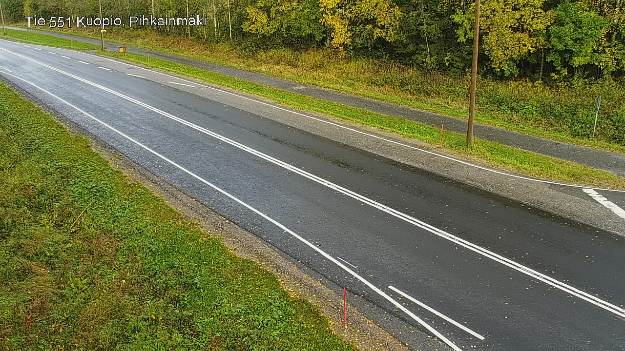 Weather Camera Image Road 551 Kuopio, Pihkainmäki, Kuopio, Pohjois-Savo