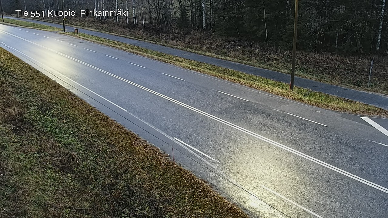 Weather Camera Image Väg 551 Kuopio, Pihkainmäki, Kuopio, Pohjois-Savo