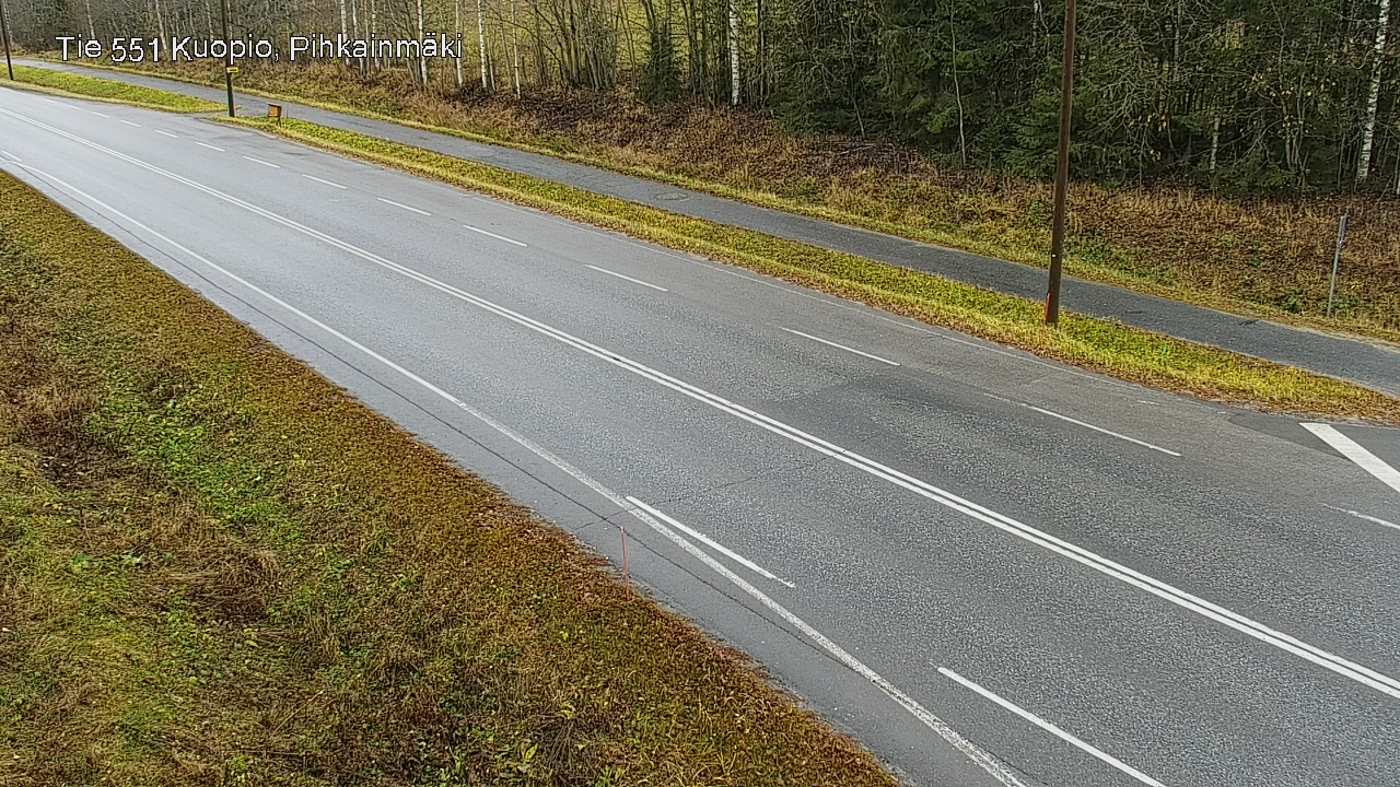 Weather Camera Image Väg 551 Kuopio, Pihkainmäki, Kuopio, Pohjois-Savo