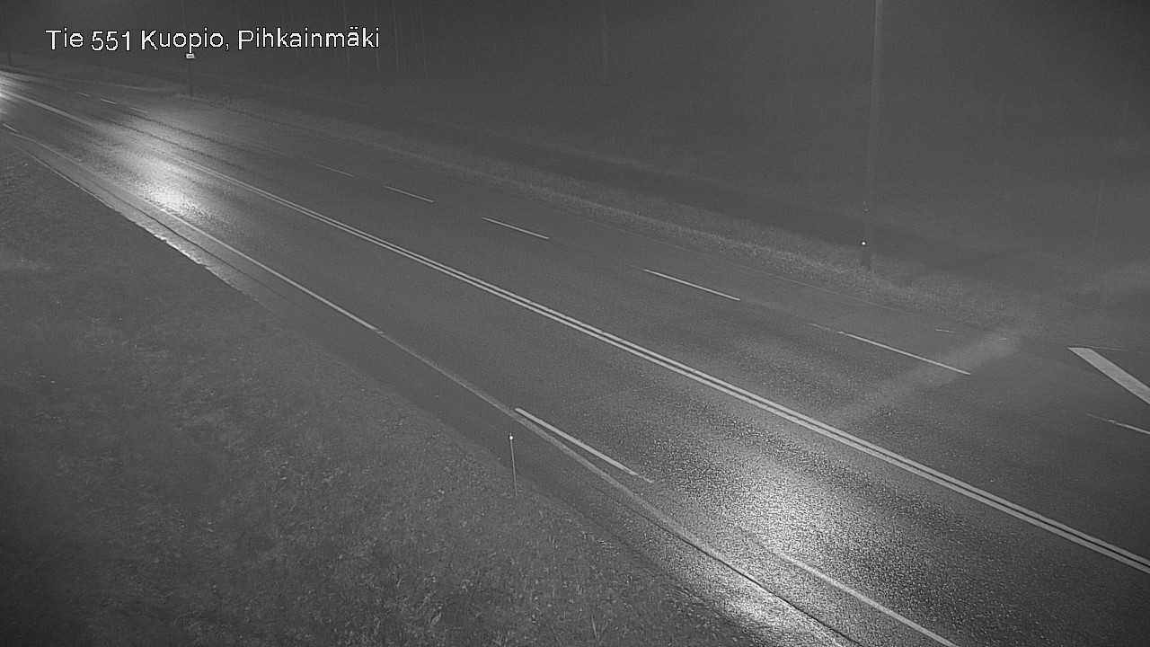 Weather Camera Image Road 551 Kuopio, Pihkainmäki, Kuopio, Pohjois-Savo